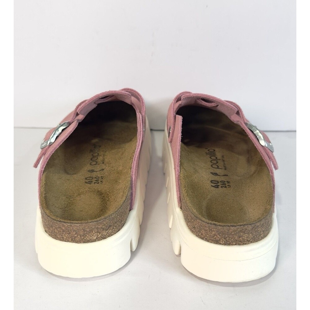 Papillio Birkenstock Boston Clogs Pink Suede Flex Platform EU 40 US 9 W Women - Picture 6 of 9